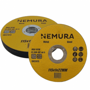 Lot de 10 disques à tronçonner 115mm pour le métal (115 X 1.0 X 22.2MM)