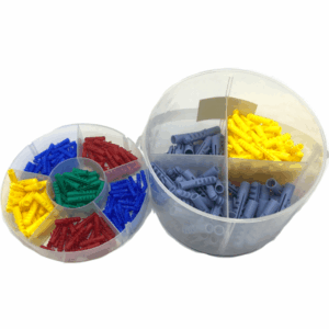 Meilleur prix Lot 384 chevilles nylon diamètre 5mm