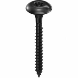 Meilleur prix Lot de 100 vis penture 7x60mm tête large acier zingué noir torx en solde