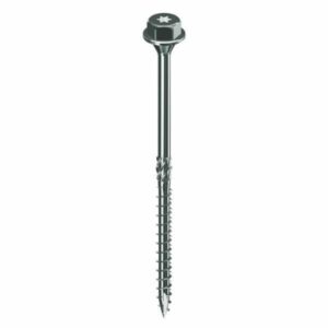 Meilleur prix Lot de 25 tirefond 10x200mm acier zingué tête hexagonale torx en solde