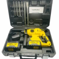 Pack 2 outils 20V - Perceuse Visseuse et Marteau Perforateur + 3 batteries + 2 mallettes de rangement + 2 Chargeurs