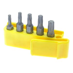 Meilleur prix Porte embouts avec 5 embouts empreinte torx. en solde