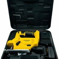 Scie Sauteuse sans fil 20V NEMURA + Batterie 2Ah + Chargeur rapide + Malette de Rangement