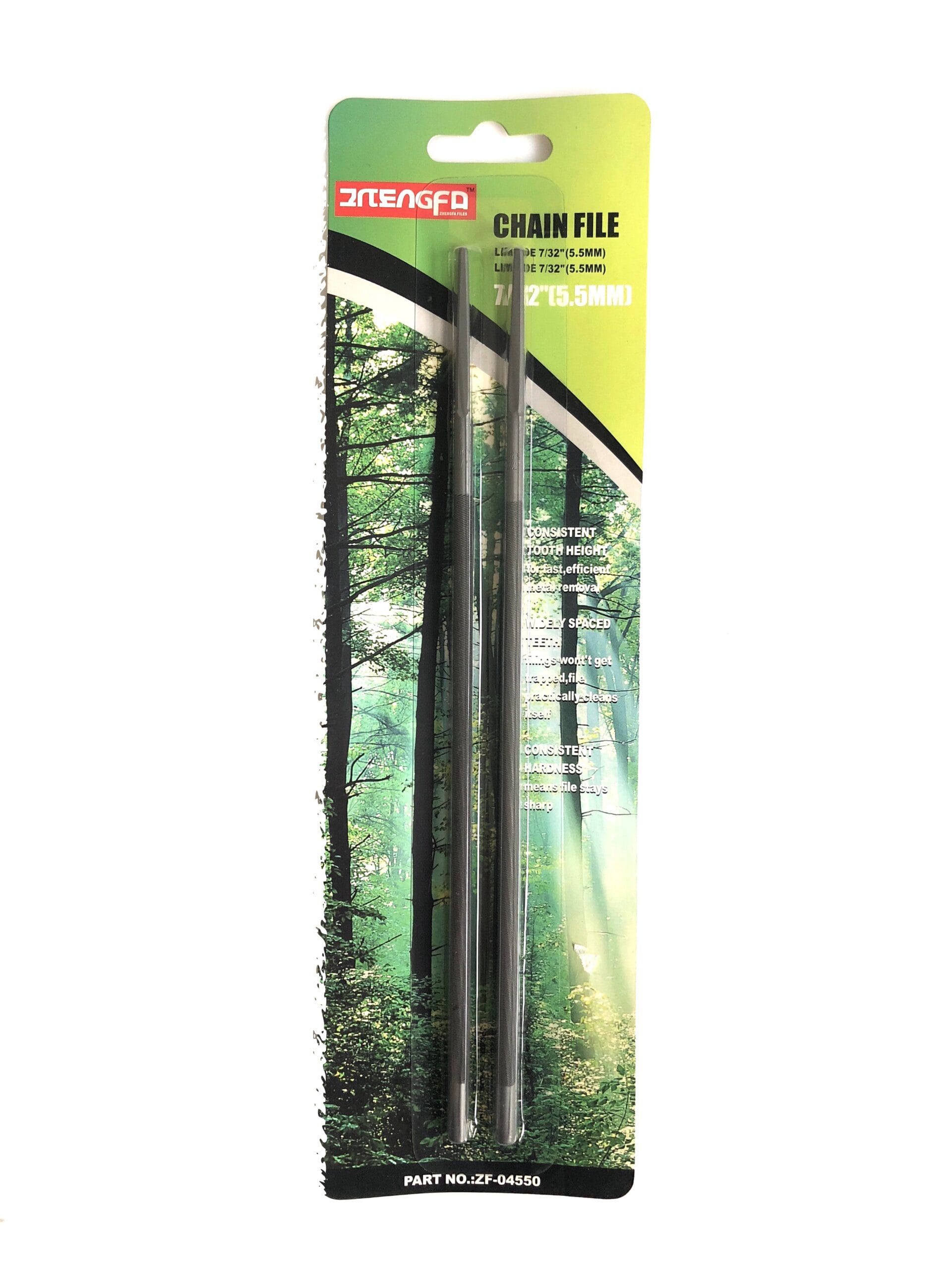 Lot De 4 Limes Rondes Pour Affûter Les Chaînes De Tronçonneuse - Diamètres 4,0 Mm, 4,8 Mm, 5,2 Mm, 5,5 Mm