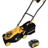 Pack 2 outils Tondeuse et coupe-bordure NEMURA 20V + 2 Batteries + Chargeur rapide