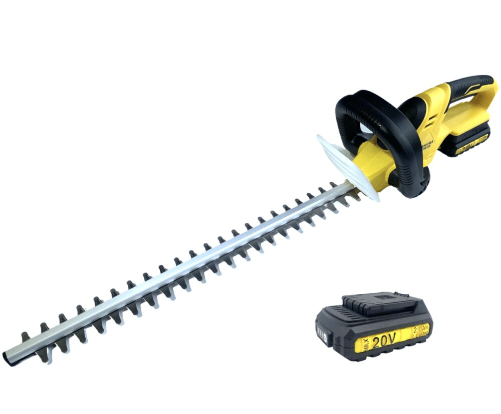 Pack 3 outils Tondeuse, Taille-haies et coupe-bordure NEMURA 20V + 2 Batteries + 2 Chargeur rapide – Image 4
