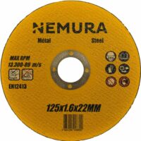 Disque à tronçonner pour meuleuse 125mm pour le métal (125 X 1.6 X 22.2MM)