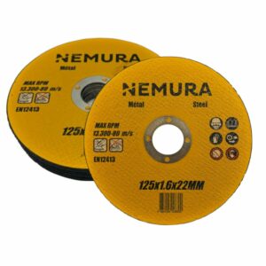 Lot de 10 disques à tronçonner pour meuleuse 125mm pour le métal (125 X 1.6 X 22.2MM)