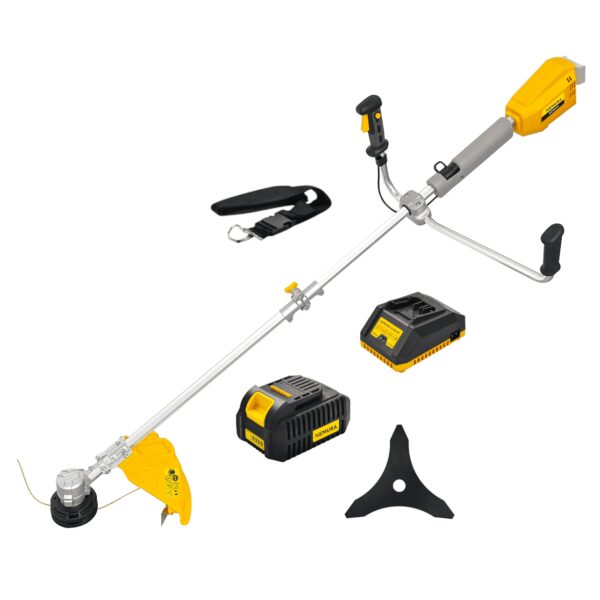 Débroussailleuse à batterie NEMURA 40V - Fil + Lame - Coupe de 43cm - Batterie 4Ah + Chargeur Rapide