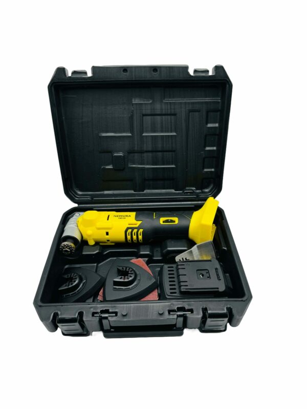 Outil Multifonction Oscillant 20V Nemura  + 12 accessoires + malette de rangement - sans batterie ni chargeur