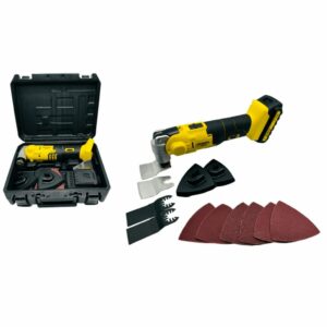 Outil Multifonction Oscillant 20V Nemura  + 12 accessoires + malette de rangement - sans batterie ni chargeur