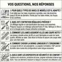 TH025_FAQ Taille-Haies Thermique 25cc NEMURA - Coupe de 60cm - Poignée Inclinable