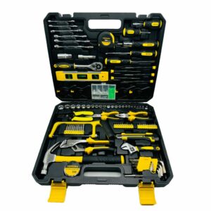 Malette A Outils Complète 168pcs - Douilles, pinces, tournevis, marteau, clés, scie, embouts