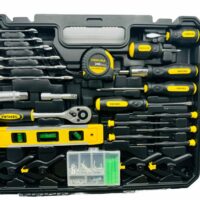 Malette A Outils Complète 168pcs - Douilles, pinces, tournevis, marteau, clés, scie, embouts