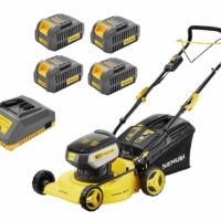 Tondeuse A Batterie 80V (2x40V) - Coupe 42cm - Autotractée + 4 Batteries 2Ah + Chargeur - Autonomie 500m2