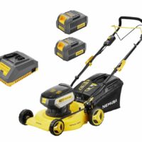 Tondeuse A Batterie 80V (2x40V) - Coupe 42cm - Autotractée + 2 Batteries 2Ah + Chargeur - Autonomie 250m2