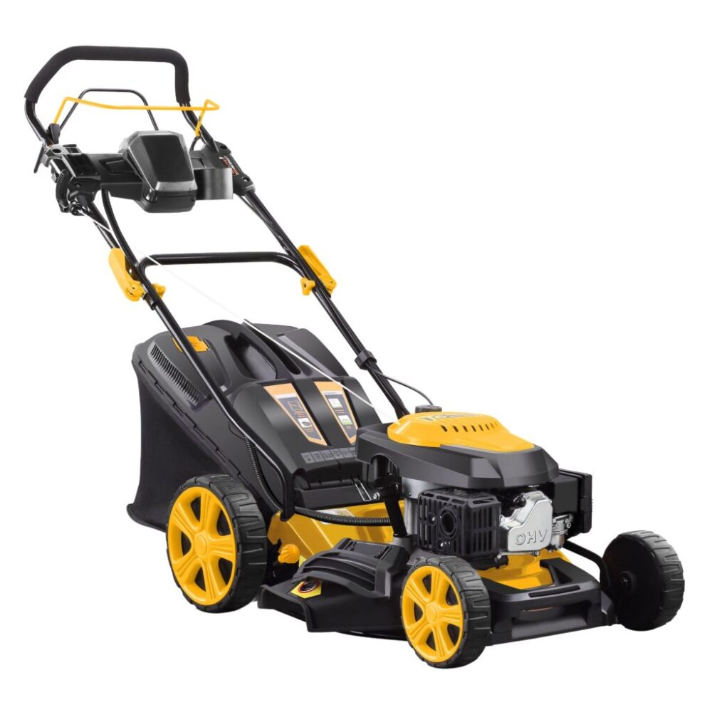 Tondeuse thermique tractée 146cm3 - Coupe 46cm - Démarrage Électrique