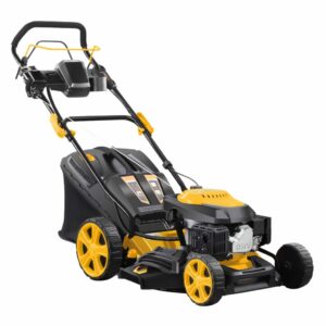 Tondeuse thermique tractée 146cm3 - Coupe 46cm - Démarrage Électrique