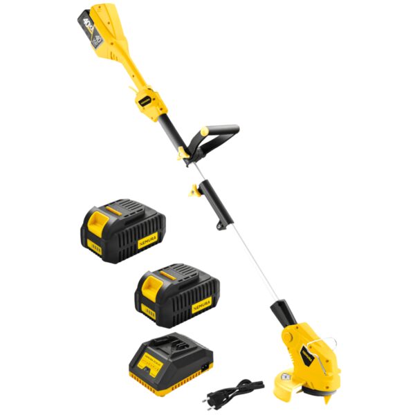 Coupe-Bordure à batterie NEMURA 40V + 2 Batteries 2Ah + Chargeur rapide
