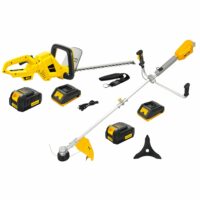 Pack 2 outils - Débroussailleuse à batterie 40V + Taille-haies à batterie 40V + 2 batteries + 2 chargeurs