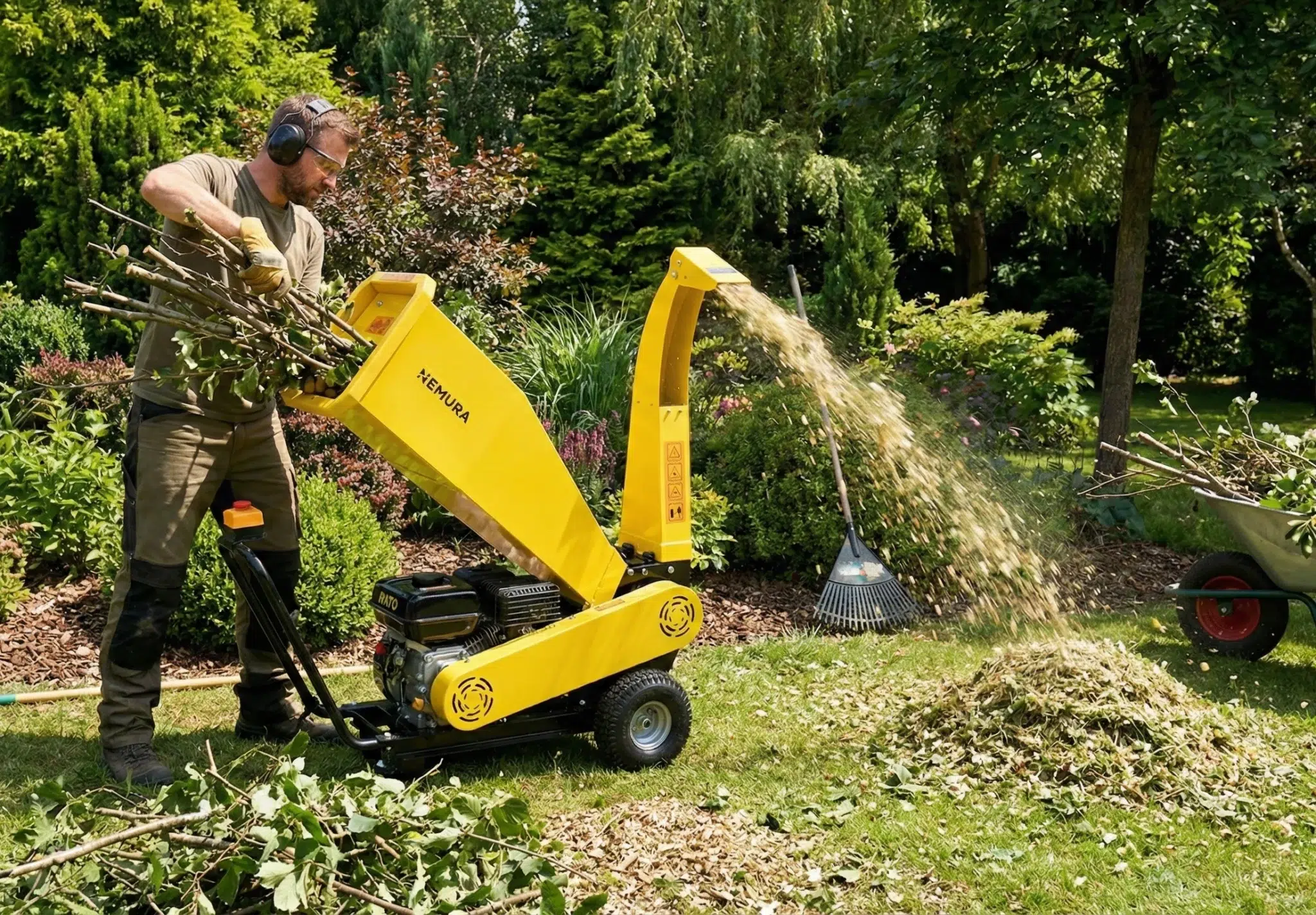 Broyeur de Végétaux et de Branches thermique 212cc - Diamètre max 50mm – Image 5