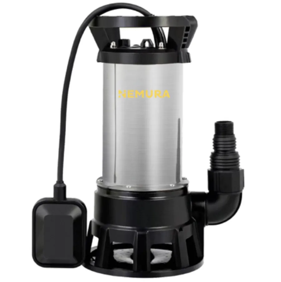 Pompe vide cave eaux chargées Inox 1100W Nemura – 20 000 L/h