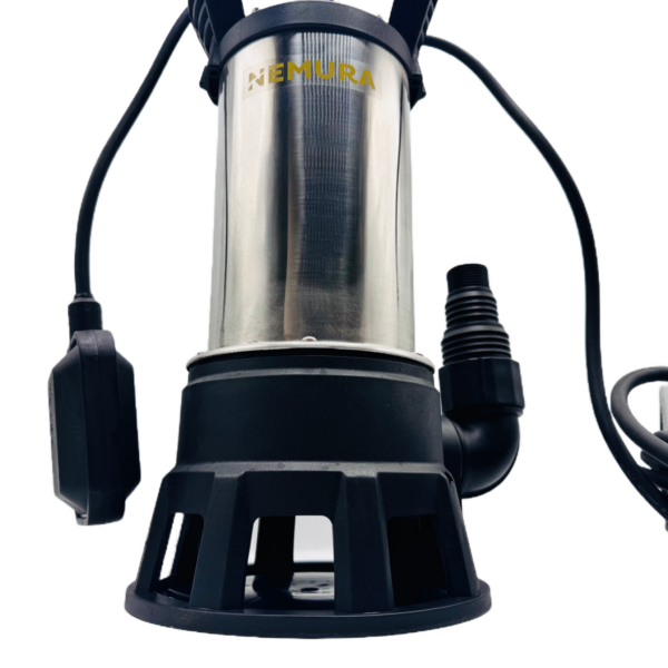 Pompe vide cave eaux chargées Inox 1100W Nemura – 20 000 L/h