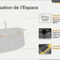 TT750_espace Illustration présentant les performances du tracteur tondeuse autoporté Némura