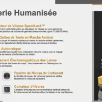 TT750_ingénierie Brochure présentant les caractéristiques techniques du tracteur tondeuse autoporté Nemura 547cc Némura
